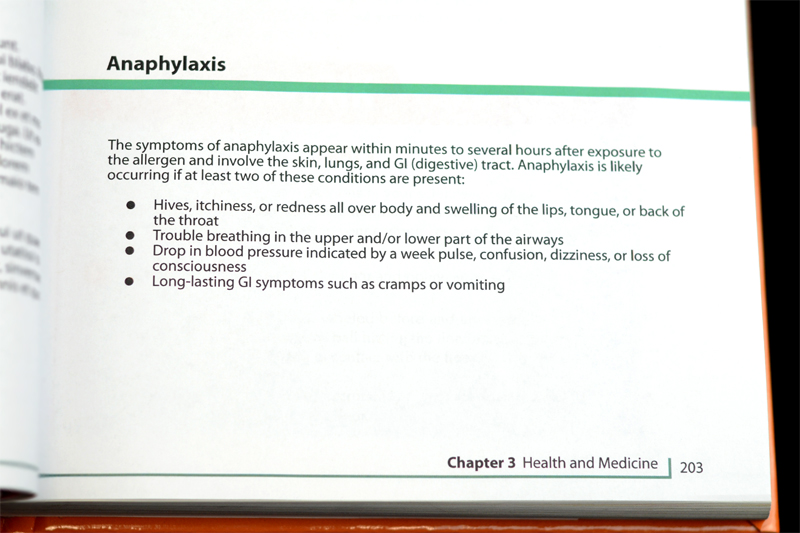 Anaphylaxis Textbook